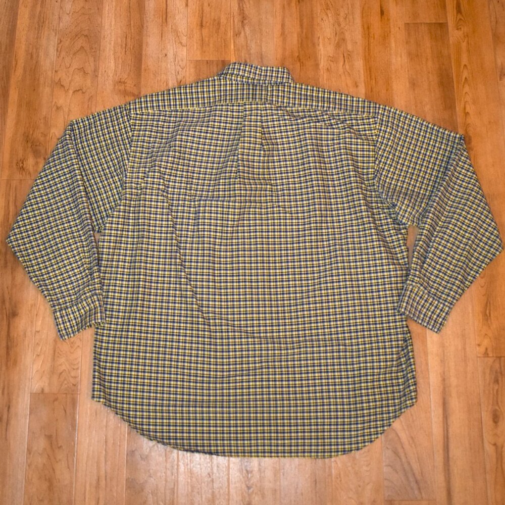 Ralph Lauren Big Shirt‎ Plaid Button Up Shirt Sz LG - Picture 2 of 4